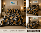 Black Gold Geometric Bedsheet