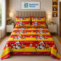 Doraemon Red & Yellow Bedsheet