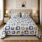 Multicolor Geometric Bedsheet Set