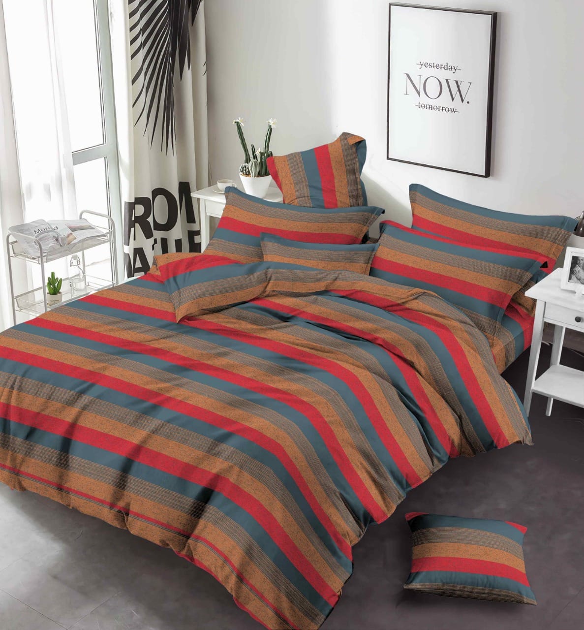 Linen Printed Bed Sheets