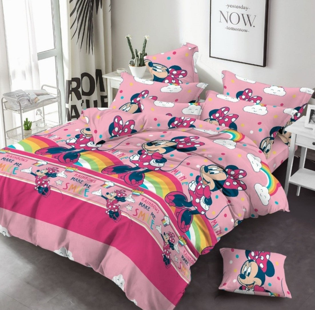 Disney Micky Minnie Mouse 3 Pcs Bed Sheet