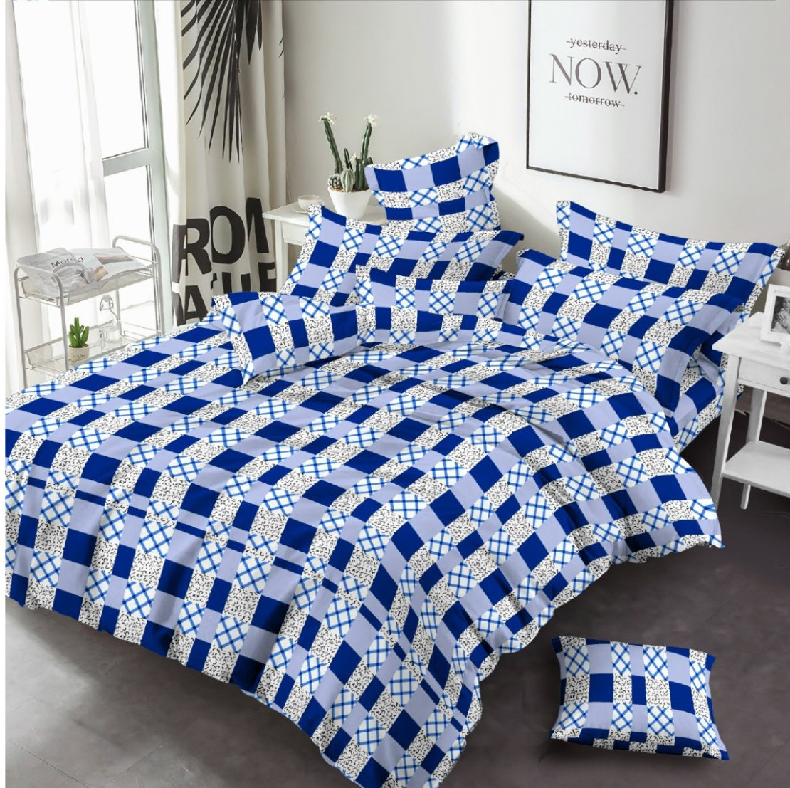 Spring Board Bedsheet with 2 Pillow Covers