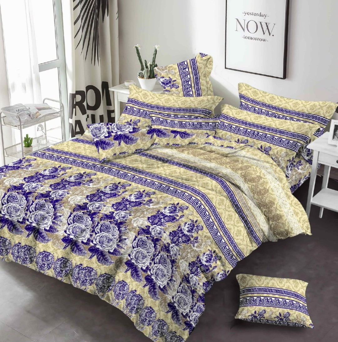 3 Piece Stylish Premium Design Bed Sheet