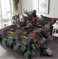 Geometric Pattern 3 Piece King Fitted Bed Sheets