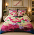 Pink Floral Luxury 6 PCS Comforter Set