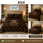 Chanel Paris 3 Pcs Bed Sheet