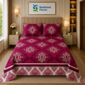 Magenta Damask Medallion Bedsheet