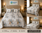 Blue Watercolor Floral Bedsheet