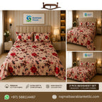 Red Floral Premium Bedsheet