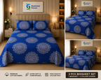 Royal Blue Mandala Bedsheet