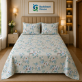 Sage Blue Floral Bedsheet