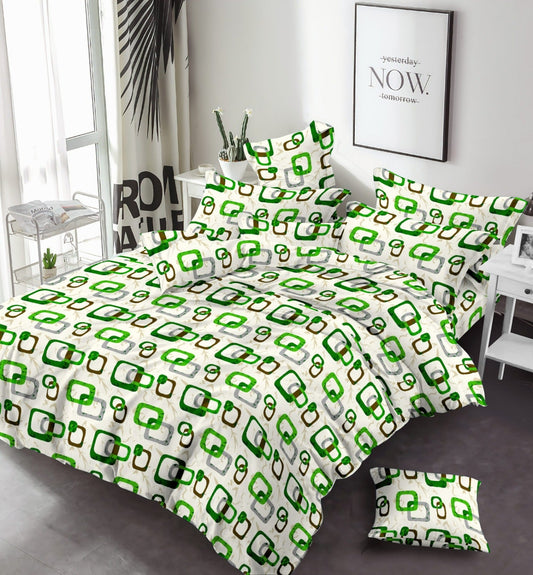 Square Box Printed Bed Sheet