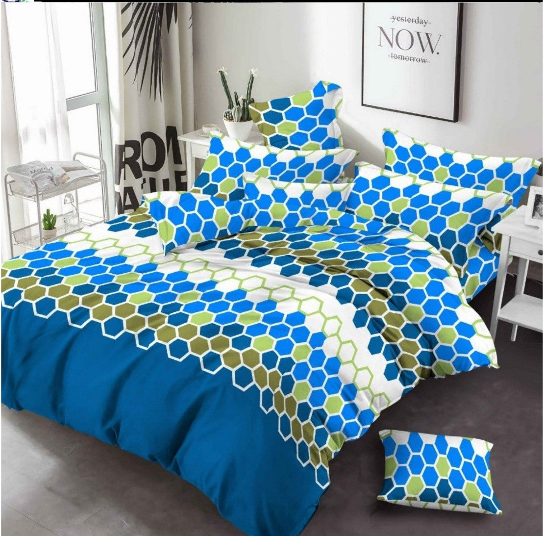 Luxury Cotton Printed Bedsheet with 2 Pillow Covers