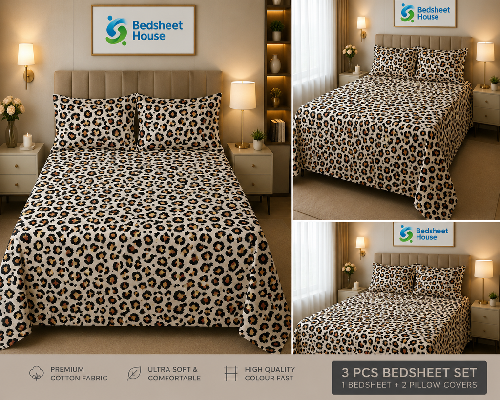 Leopard Print Bedsheet