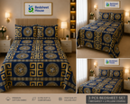 Navy Gold Medallion Bedsheet