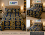 Navy Gold Medallion Bedsheet
