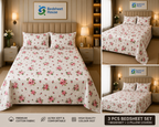 Pink Rose Floral Bedsheet