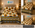 Sunflower Gingham Print Bedsheet