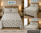White Wildflower Print Bedsheet